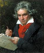 Joseph Karl Stieler Portrait Ludwig van Beethoven when composing the Missa Solemnis Spain oil painting artist